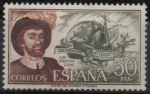 Stamps Spain -  Juan Sebastian El Cano