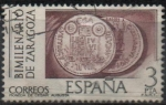 Stamps Spain -  Bimilenario d´Zaragoza Moneda d´Sesar Augusto 