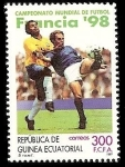 Stamps Equatorial Guinea -  Campeonato Mundial de Fútbol Francia 98 - final Brasil-Francia