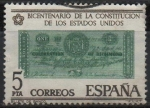 Stamps Spain -  Bicentenario d´l´Independencia d´l´Estados Unidos 
