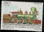 Stamps Equatorial Guinea -  Locomotora   U.S.A.   1873