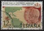 Sellos de Europa - Espaa -  Primer viaje al Continentre americano de SS:MM. los Reyes de España