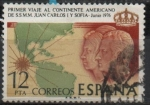 Stamps Spain -  Primer viaje al Continentre americano de SS:MM. los Reyes de España