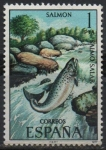 Stamps Spain -  Salmon