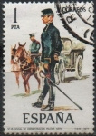 Stamps Spain -  Oficial d´Aministracion Militar