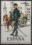 Stamps Spain -  Oficial d´Aministracion Militar