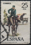 Stamps Spain -  Oficial d´Sanidad Militar