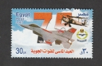 Stamps Egypt -  75 Aniv, de las fuerza aéreas