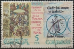 Stamps Spain -  Milenario d- l- Consagracion d´l´Tercera Basilica dl Monasterio d´Santa Maria d´Ripoll