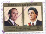 Sellos de America - Bolivia -  Entrevista presidencial Bolivia - Venezuela