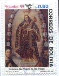 Sellos de America - Bolivia -  Navidad 89. Pinturas de autores Bolivianos