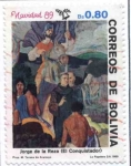 Sellos de America - Bolivia -  Navidad 89. Pinturas de autores Bolivianos
