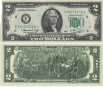 monedas del Mundo : America : Estados_Unidos :  Notas de la Reserva Federal de 1976 - Serie tamaño pequeño de 1976