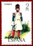 Stamps Spain -  Edifil 2351 Gastador de infanería de La Línea 1815 2 NUEVO