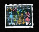 Stamps Switzerland -  50 Aniv. de la creación de la organización ara el cerebro