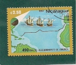 Sellos de America - Nicaragua -  490 Aniv. del Descubrimiento de America