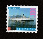 Stamps Switzerland -  Pro Patria, barcos a vapor