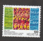 Stamps Switzerland -  100 años de la liga contra el cáncer