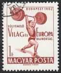 Stamps Hungary -  1525 - Campeonato Europeo y del mundo de Halterofilia, en Budapest