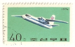 Stamps : Asia : North_Korea :  Aviacion civil coreana. Antonov AN 24.