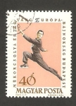 Stamps Hungary -  1540 - Europeo de patinaje artistico