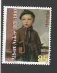 Stamps Switzerland -  100 Anivversario de la muerte de Albert Anker