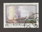 Stamps United Arab Emirates -  Batallas navales