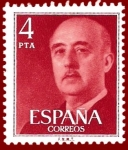 Stamps Spain -  Edifil 2225 Serie básica Franco 4 NUEVO