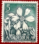 Stamps : Europe : Andorra :  ANDORRA Edifil 70 Narcissus poeticus 5