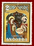 Stamps : Europe : Andorra :  ANDORRA Edifil 87 Navidad 1973 2