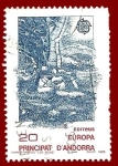 Stamps : Europe : Andorra :  ANDORRA Edifil 204 Camins antics 20
