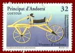 Stamps Andorra -  ANDORRA Edifil 256 Velocípedo de Karl  F. Drais 32
