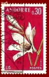 Stamps Andorra -  ANDORRA Yvert 229 Lis Postes 0,30