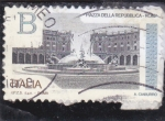 Stamps Italy -  PLAZA DE LA REPÚBLICA-ROMA