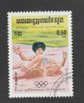 Stamps Cambodia -  Juegos Olimpicos Los Angeles