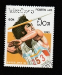 Sellos de Asia - Laos -  Juegos olímpicos Barcelona 92
