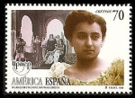 Stamps Europe - Spain -  América UPAEP  mujeres celebres - María Guerrero