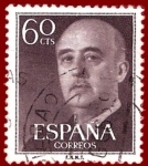Stamps Spain -  Edifil 1150 Serie básica Franco 0,60