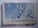 Stamps Canada -  Jugadores de Hockey Sobre Hielo - Ice-Hockey Players, Commemoration