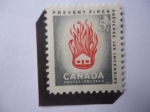 Stamps Canada -  Casa en Llamas - Semana de Revisión de Incendios - House on Fire