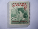 Sellos de America - Canad� -  Emily Pauline Johnson (1861-1913) Escritora - Centenario de Nacimiento.