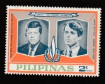 Sellos de Asia - Filipinas -  John y Robert Kennedy