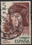 Stamps Spain -  Jorge Manrrique