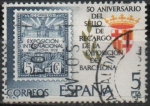 Stamps Spain -  50º aniversario dl sello d´recargo d´l´Exposicion d´Barcelona