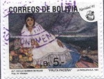 Stamps America - Bolivia -  Navidad 91. Pinturas Bolivianas