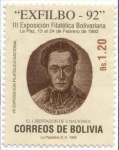 Stamps Bolivia -  III Exposicion Filatelica Bolivariana '92