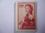 Sellos de America - Canad -  Queen Elizabeth II - Serie: Visita Real-1959.