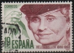 Stamps Spain -  Centenario d´Helen Keller