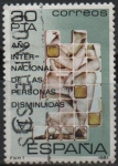 Stamps Spain -  Año Internacional d´l´personas disminuidas