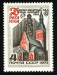 Stamps Russia -  LETONIA: Centro histórico de Riga